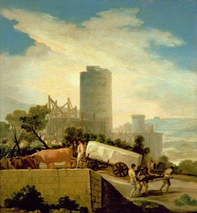 Transporting a Stone Block, 1786-87 by Francisco de Goya
